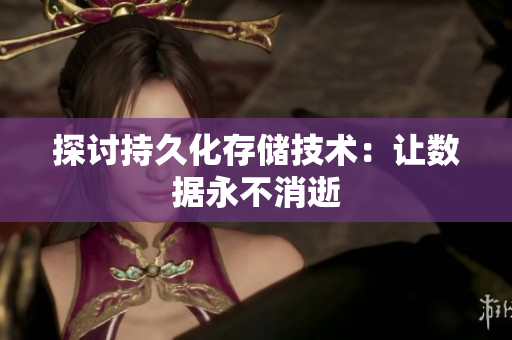 探讨持久化存储技术：让数据永不消逝