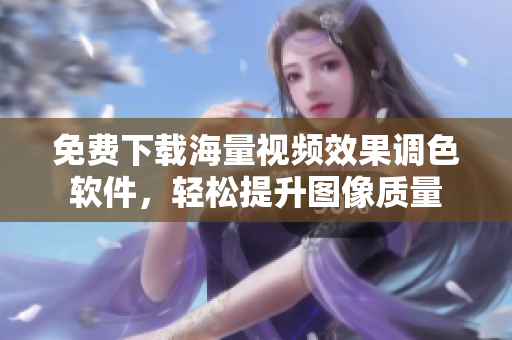 免费下载海量视频效果调色软件，轻松提升图像质量