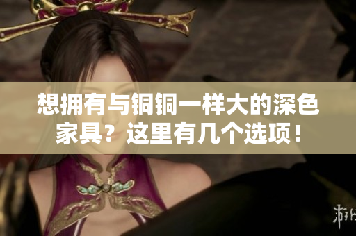 想拥有与铜铜一样大的深色家具？这里有几个选项！