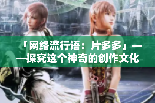 「网络流行语：片多多」——探究这个神奇的创作文化现象！