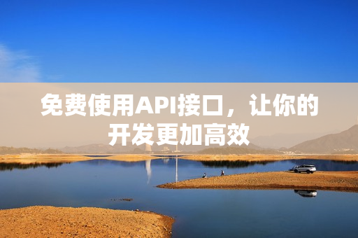 免费使用API接口，让你的开发更加高效