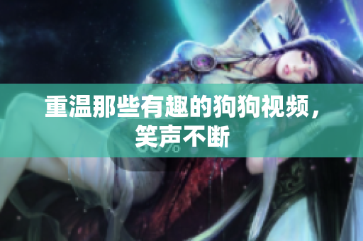重温那些有趣的狗狗视频，笑声不断