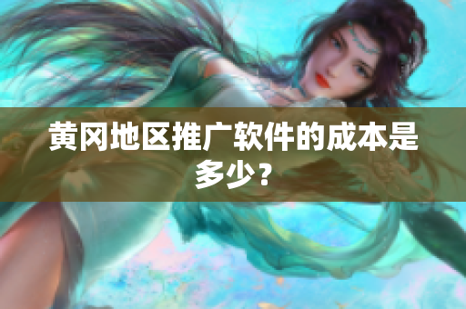 黄冈地区推广软件的成本是多少？