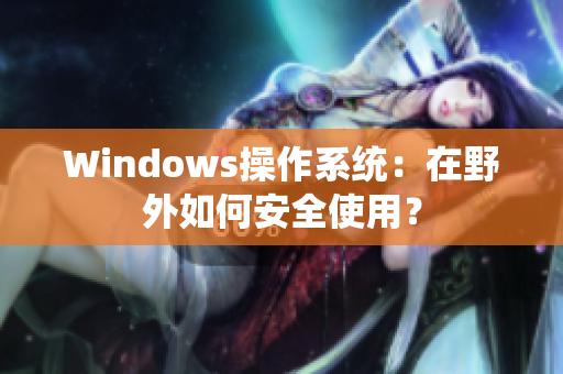 Windows操作系统：在野外如何安全使用？