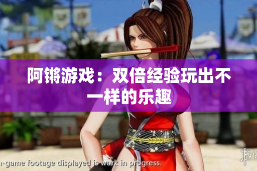 阿锵游戏：双倍经验玩出不一样的乐趣
