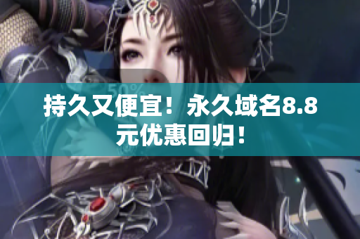 持久又便宜！永久域名8.8元优惠回归！