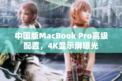 中国版MacBook Pro高级配置，4K显示屏曝光