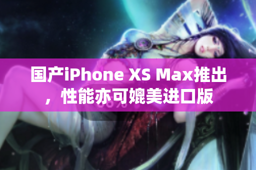国产iPhone XS Max推出，性能亦可媲美进口版
