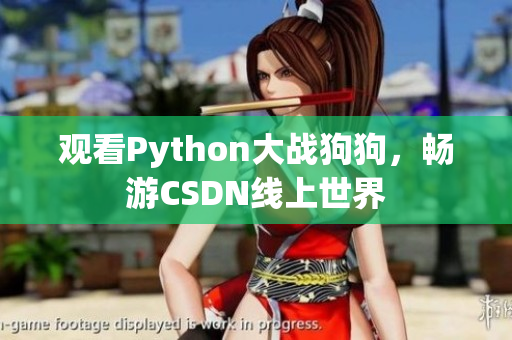 观看Python大战狗狗，畅游CSDN线上世界