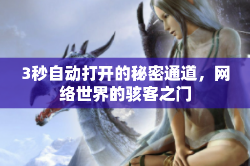 3秒自动打开的秘密通道，网络世界的骇客之门
