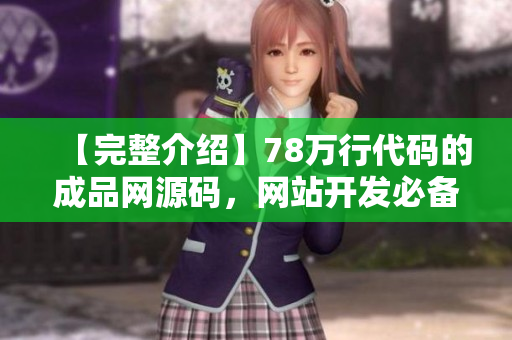【完整介绍】78万行代码的成品网源码，网站开发必备！