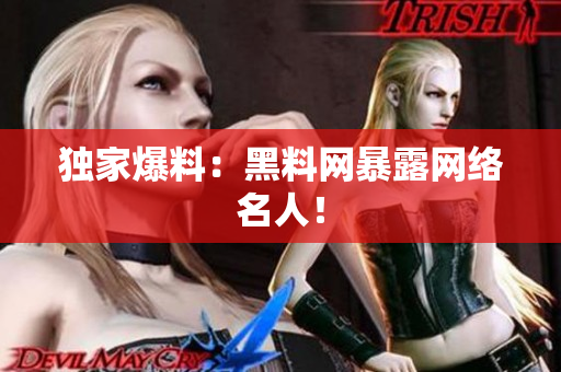 独家爆料：黑料网暴露网络名人！