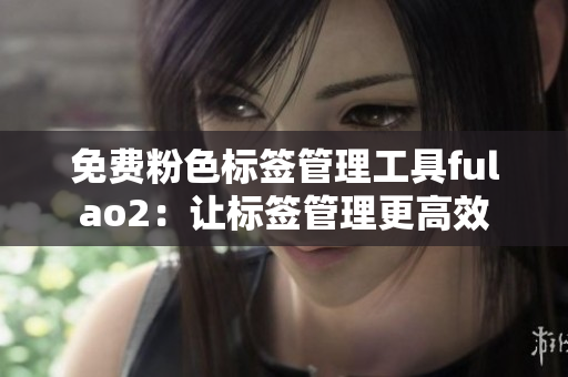 免费粉色标签管理工具fulao2：让标签管理更高效