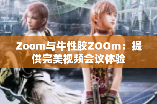 Zoom与牛性胶ZOOm：提供完美视频会议体验