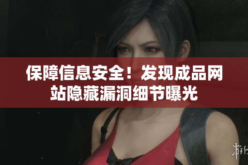 保障信息安全！发现成品网站隐藏漏洞细节曝光