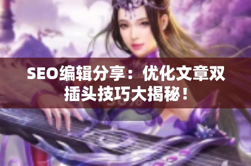 SEO编辑分享：优化文章双插头技巧大揭秘！