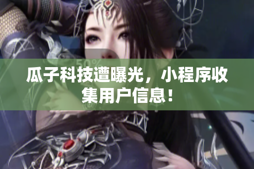 瓜子科技遭曝光，小程序收集用户信息！