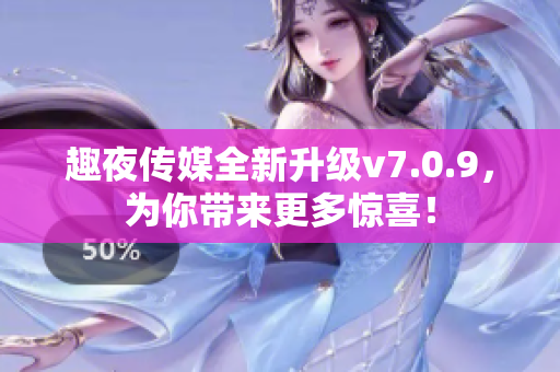 趣夜传媒全新升级v7.0.9，为你带来更多惊喜！