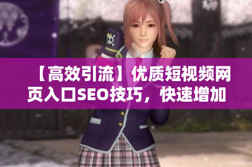 【高效引流】优质短视频网页入口SEO技巧，快速增加流量！