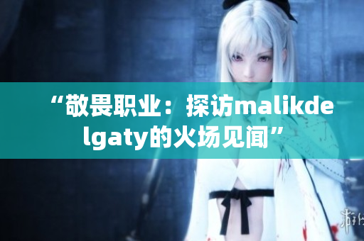 “敬畏职业：探访malikdelgaty的火场见闻”