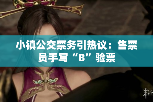 小镇公交票务引热议：售票员手写“B”验票