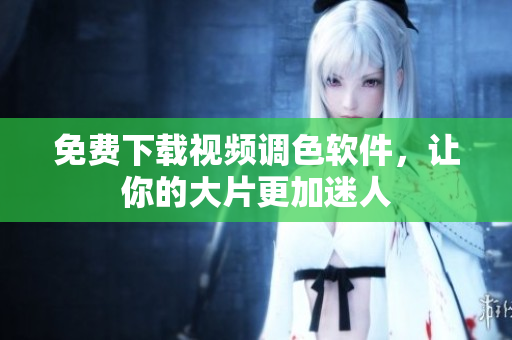 免费下载视频调色软件，让你的大片更加迷人