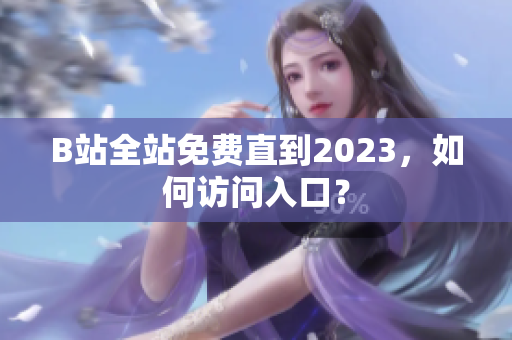 B站全站免费直到2023，如何访问入口？