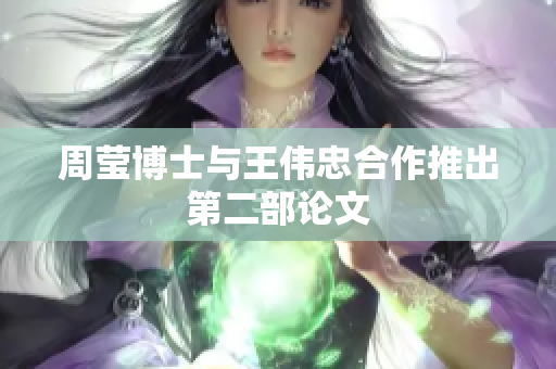 周莹博士与王伟忠合作推出第二部论文