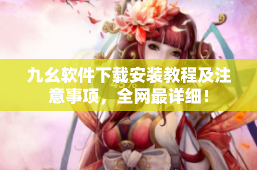 九幺软件下载安装教程及注意事项，全网最详细！