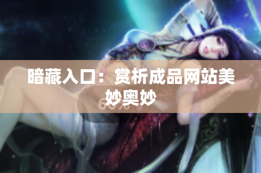 暗藏入口：赏析成品网站美妙奥妙