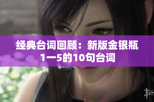 经典台词回顾：新版金银瓶1一5的10句台词