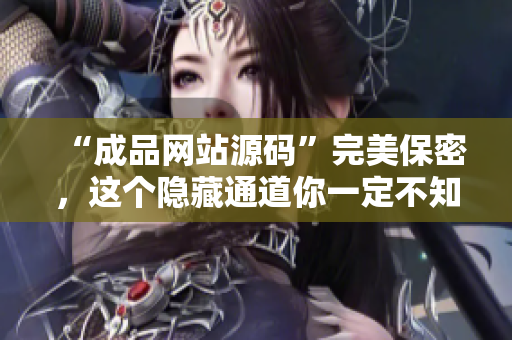 “成品网站源码”完美保密，这个隐藏通道你一定不知道！