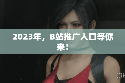 2023年，B站推广入口等你来！