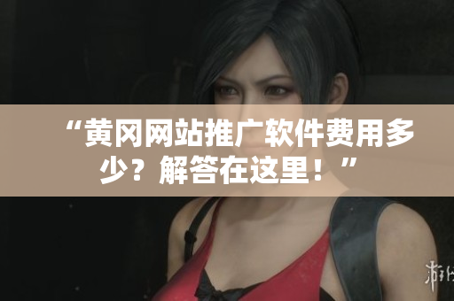 “黄冈网站推广软件费用多少？解答在这里！”