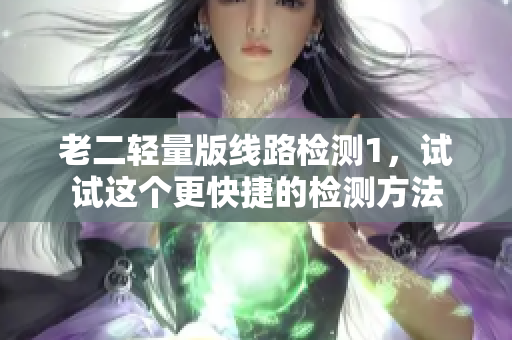 老二轻量版线路检测1，试试这个更快捷的检测方法