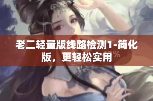 老二轻量版线路检测1-简化版，更轻松实用