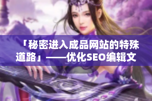 「秘密进入成品网站的特殊道路」——优化SEO编辑文章