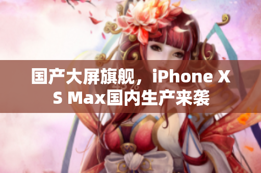 国产大屏旗舰，iPhone XS Max国内生产来袭