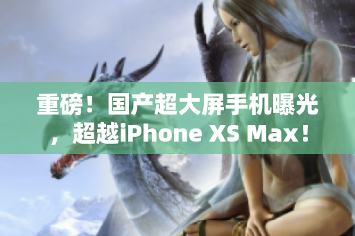 重磅！国产超大屏手机曝光，超越iPhone XS Max！