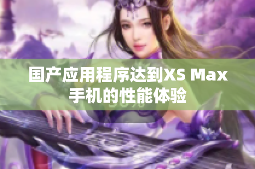 国产应用程序达到XS Max手机的性能体验
